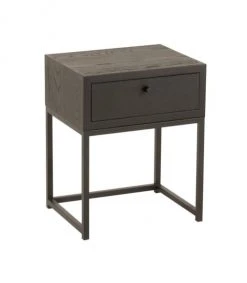 Calicosy Tables De Chevet Table De Chevet 1 Tiroir L45 Cm - Noir