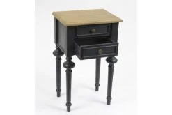 Hellin Tables De Chevet Table De Chevet 2 Tiroirs -Surmatelas Soldes Magasin table de chevet 2 tiroirs 2