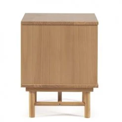 HOMN Tables De Chevet Table De Chevet 2 Tiroirs Couleur Bois Et Gris, Bois Massif -Surmatelas Soldes Magasin table de chevet 2 tiroirs couleur bois et gris bois massif 15