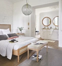 Maisons Du Monde Tables De Chevet Table De Chevet 2 Tiroirs En Acacia Et Manguier Blanche -Surmatelas Soldes Magasin table de chevet 2 tiroirs en acacia et manguier blanche 1000 7 2 156458 11