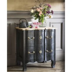 Maisons Du Monde Tables De Chevet Table De Chevet 2 Tiroirs En Acacia Et Manguier Noire -Surmatelas Soldes Magasin table de chevet 2 tiroirs en acacia et manguier noire 1000 13 15 131338 8