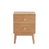 Drawer Tables De Chevet Table De Chevet 2 Tiroirs En Bois Clair -Surmatelas Soldes Magasin table de chevet 2 tiroirs en bois clair