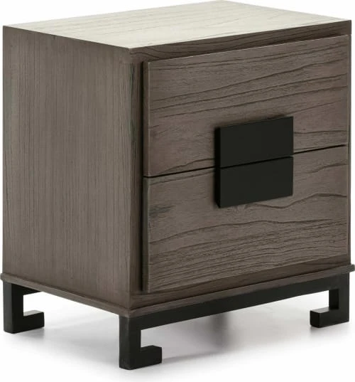 Thai Natura Tables De Chevet Table De Chevet 2 Tiroirs En Bois Couleur Gris Et Doré 3 Thai Natura Tables De Chevet Table De Chevet 2 Tiroirs En Bois Couleur Gris Et Doré