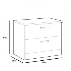 HOMN Tables De Chevet Table De Chevet 2 Tiroirs En Couleur Blanc 12 HOMN Tables De Chevet Table De Chevet 2 Tiroirs En Couleur Blanc -Surmatelas Soldes Magasin table de chevet 2 tiroirs en couleur blanc 4