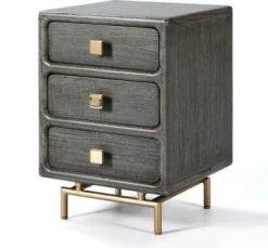 Thai Natura Tables De Chevet Table De Chevet 3 Tiroirs En Bois Teinté Noir Et Doré 8 Thai Natura Tables De Chevet Table De Chevet 3 Tiroirs En Bois Teinté Noir Et Doré -Surmatelas Soldes Magasin table de chevet 3 tiroirs en bois ceruse gris et dore 5