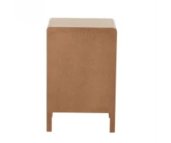 Meubles & Design Tables De Chevet Table De Chevet 3 Tiroirs En Bois Et Rotin -Surmatelas Soldes Magasin table de chevet 3 tiroirs en bois et rotin 3