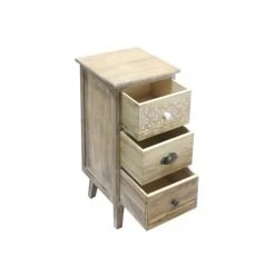 Mobili Rebecca Tables De Chevet Table De Chevet Avec 3 Tiroirs En Bois Marron Clair 12 Mobili Rebecca Tables De Chevet Table De Chevet Avec 3 Tiroirs En Bois Marron Clair -Surmatelas Soldes Magasin table de chevet avec 3 tiroirs en bois marron clair 4