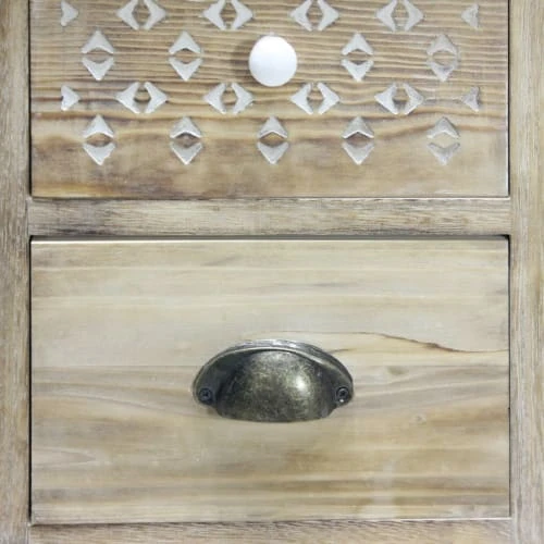 Mobili Rebecca Tables De Chevet Table De Chevet Avec 3 Tiroirs En Bois Marron Clair 8 Mobili Rebecca Tables De Chevet Table De Chevet Avec 3 Tiroirs En Bois Marron Clair â Image 6