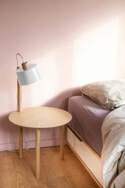 DIZY Design Tables De Chevet Table De Chevet Avec Lampe En Chêne Et Métal Blanc 10 DIZY Design Tables De Chevet Table De Chevet Avec Lampe En Chêne Et Métal Blanc -Surmatelas Soldes Magasin table de chevet avec lampe en chene et metal blanc 2