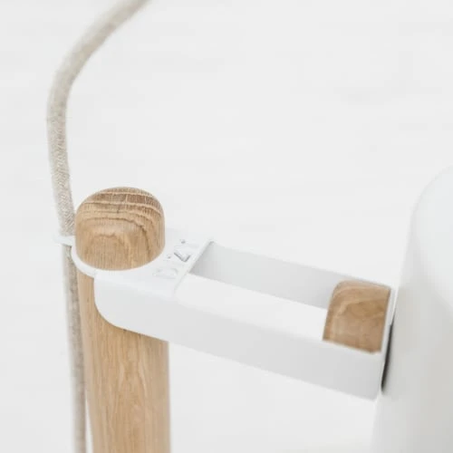 DIZY Design Tables De Chevet Table De Chevet Avec Lampe En Chêne Et Métal Terracotta 6 DIZY Design Tables De Chevet Table De Chevet Avec Lampe En Chêne Et Métal Terracotta – Image 4