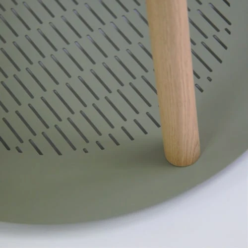 DIZY Design Tables De Chevet Table De Chevet Avec Lampe En Chêne Et Métal Vert 7 DIZY Design Tables De Chevet Table De Chevet Avec Lampe En Chêne Et Métal Vert – Image 5