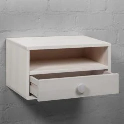 WOODEK Tables De Chevet Table De Chevet Avec Tiroir En Bouleau Blanc -Surmatelas Soldes Magasin table de chevet avec tiroir en bouleau blanc 10