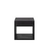 WOODEK Tables De Chevet Table De Chevet Avec Tiroir En Hêtre Noir -Surmatelas Soldes Magasin table de chevet avec tiroir en hetre noir