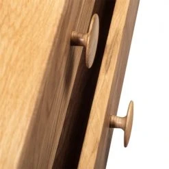 WOODEK Tables De Chevet Table De Chevet Avec Tiroirs En Chêne Massif Huilé -Surmatelas Soldes Magasin table de chevet avec tiroirs en chene massif huile 3