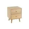 Wadiga Tables De Chevet Table De Chevet Basique En Bois MDF 2 Tiroirs -Surmatelas Soldes Magasin table de chevet basique en bois mdf 2 tiroirs