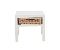 Meubles & Design Tables De Chevet Table De Chevet Bohème En Bois Avec Tiroir -Surmatelas Soldes Magasin table de chevet boheme en bois avec tiroir 2