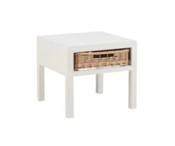 Meubles & Design Tables De Chevet Table De Chevet Bohème En Bois Avec Tiroir