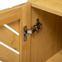 Five Simply Smart Tables De Chevet Table De Chevet Bois Et Porte Bambou - 45x38x70cm -Surmatelas Soldes Magasin table de chevet bois et porte bambou 45x38x70cm 3