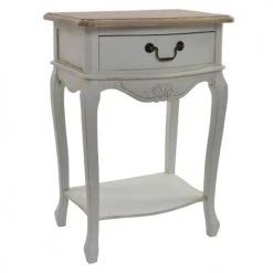 Wadiga Tables De Chevet Table De Chevet Classique Romantique En Bois Blanc