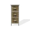 Mobili Rebecca Tables De Chevet Table De Chevet Coeur Home 3 Tiroirs En Bois Marron Et Blanc -Surmatelas Soldes Magasin table de chevet coeur home 3 tiroirs en bois marron et blanc