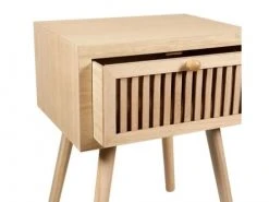 Jardideco Tables De Chevet Table De Chevet En Bois -Surmatelas Soldes Magasin table de chevet en bois 2