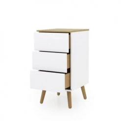 Tenzo Tables De Chevet Table De Chevet En Bois 3 Tiroirs Blanc 11 Tenzo Tables De Chevet Table De Chevet En Bois 3 Tiroirs Blanc -Surmatelas Soldes Magasin table de chevet en bois 3 tiroirs blanc 3
