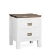 MOYCOR Tables De Chevet Table De Chevet En Bois Blanc L 45 Cm -Surmatelas Soldes Magasin table de chevet en bois blanc l 45 cm