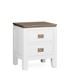 MOYCOR Tables De Chevet Table De Chevet En Bois Blanc L 45 Cm