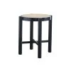 Bois Dessus Bois Dessous Tables De Chevet Table De Chevet En Bois D'acajou Et Cannage Noir -Surmatelas Soldes Magasin table de chevet en bois d acajou et cannage noir