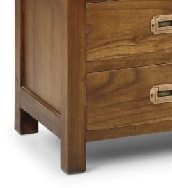 MOYCOR Tables De Chevet Table De Chevet En Bois Marron L50 -Surmatelas Soldes Magasin table de chevet en bois marron l50 2