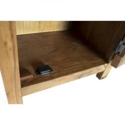 Wadiga Tables De Chevet Table De Chevet En Bois Massif D'acacia 45x31x65cm -Surmatelas Soldes Magasin table de chevet en bois massif d acacia 45x31x65cm 2