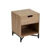 Wadiga Tables De Chevet Table De Chevet En Bois MDF Et Métal 1 Tiroir -Surmatelas Soldes Magasin table de chevet en bois mdf et metal 1 tiroir