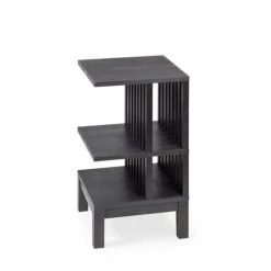 WOODEK Tables De Chevet Table De Chevet En Bouleau Noir Huilé 8 WOODEK Tables De Chevet Table De Chevet En Bouleau Noir Huilé -Surmatelas Soldes Magasin table de chevet en bouleau noir huile 2
