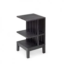 WOODEK Tables De Chevet Table De Chevet En Bouleau Noir Huilé 9 WOODEK Tables De Chevet Table De Chevet En Bouleau Noir Huilé -Surmatelas Soldes Magasin table de chevet en bouleau noir huile 3