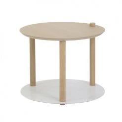 DIZY Design Tables De Chevet Good Is Beautiful Table De Chevet En Chêne Et Métal Blanc