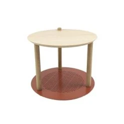 DIZY Design Tables De Chevet Good Is Beautiful Table De Chevet En Chêne Et Métal Vernis BRUT -Surmatelas Soldes Magasin table de chevet en chene et metal terracotta 1