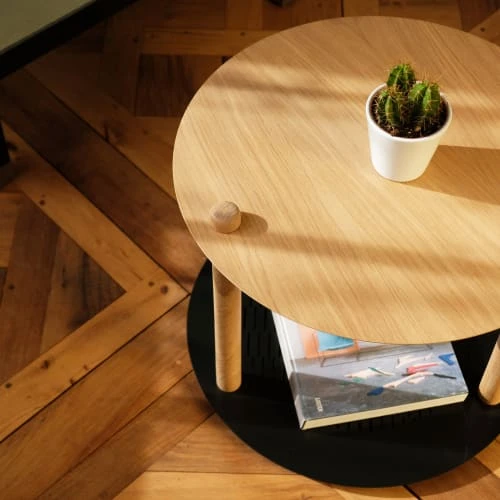 DIZY Design Tables De Chevet Table De Chevet En Chêne Et Métal Vert 6 DIZY Design Tables De Chevet Table De Chevet En Chêne Et Métal Vert – Image 4