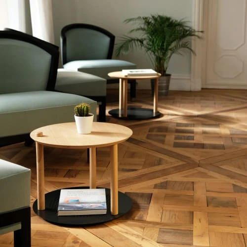 DIZY Design Tables De Chevet Table De Chevet En Chêne Et Métal Vert 7 DIZY Design Tables De Chevet Table De Chevet En Chêne Et Métal Vert – Image 5