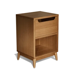 Kulile Tables De Chevet Table De Chevet En Chene Miel Blanc Sable -Surmatelas Soldes Magasin table de chevet en chene miel blanc sable 1