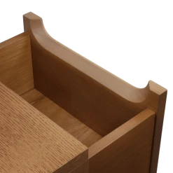 Kulile Tables De Chevet Table De Chevet En Chene Miel Blanc Sable -Surmatelas Soldes Magasin table de chevet en chene miel blanc sable 3