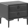Beliani Tables De Chevet Table De Chevet En Cuir PU Noir 2 Tiroirs 1 Beliani Tables De Chevet Table De Chevet En Cuir PU Noir 2 Tiroirs -Surmatelas Soldes Magasin table de chevet en cuir pu noir 2 tiroirs