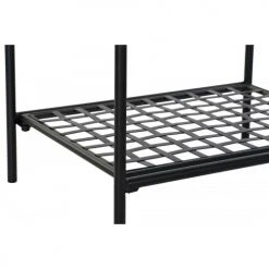 Wadiga Tables De Chevet Table De Chevet En Fer Forgé Noir Et Verre -Surmatelas Soldes Magasin table de chevet en fer forge noir et verre 3