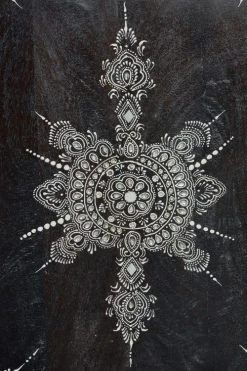 GINER Y COLOMER Tables De Chevet Table De Chevet En Manguier Noir Vieilli -Surmatelas Soldes Magasin table de chevet en manguier noir vieilli 4