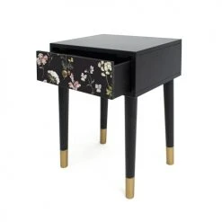 RNT By Really Nice Things Tables De Chevet Table De Chevet En MDF Avec Imprimé Floral Lily. -Surmatelas Soldes Magasin table de chevet en mdf avec imprime floral lily 2