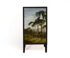 RNT By Really Nice Things Tables De Chevet Table De Chevet En Pin Massif Avec Imprimé Forestier