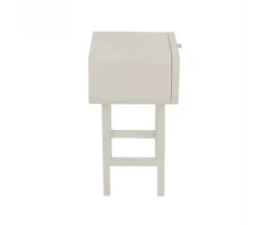 Meubles & Design Tables De Chevet Table De Chevet En Rotin Et Bois Blanc -Surmatelas Soldes Magasin table de chevet en rotin et bois blanc 2