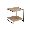 Wadiga Tables De Chevet Table De Chevet épurée En Bois MDF Et Métal Noir