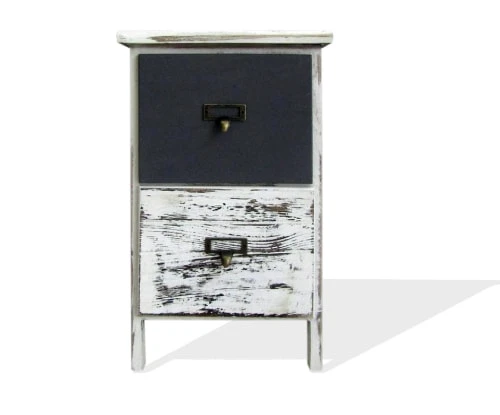 Mobili Rebecca Tables De Chevet Table De Chevet étroit à 2 Tiroirs En Bois Marron Et Blanc 3 Mobili Rebecca Tables De Chevet Table De Chevet étroit à 2 Tiroirs En Bois Marron Et Blanc