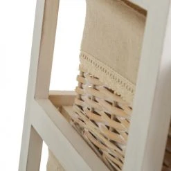 Wadiga Tables De Chevet Table De Chevet étroite Bois 1 Tiroir + 3 Paniers 26x32x81cm -Surmatelas Soldes Magasin table de chevet etroite bois 1 tiroir 3 paniers 26x32x81cm 3