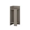 Toilinux Tables De Chevet Table De Chevet Gauche Taupe -Surmatelas Soldes Magasin table de chevet gauche taupe 2